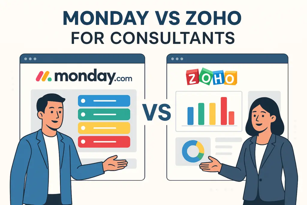 monday vs zoho for consultants comparison