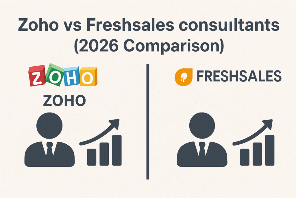 Zoho CRM vs Freshsales CRM comparison for consultants